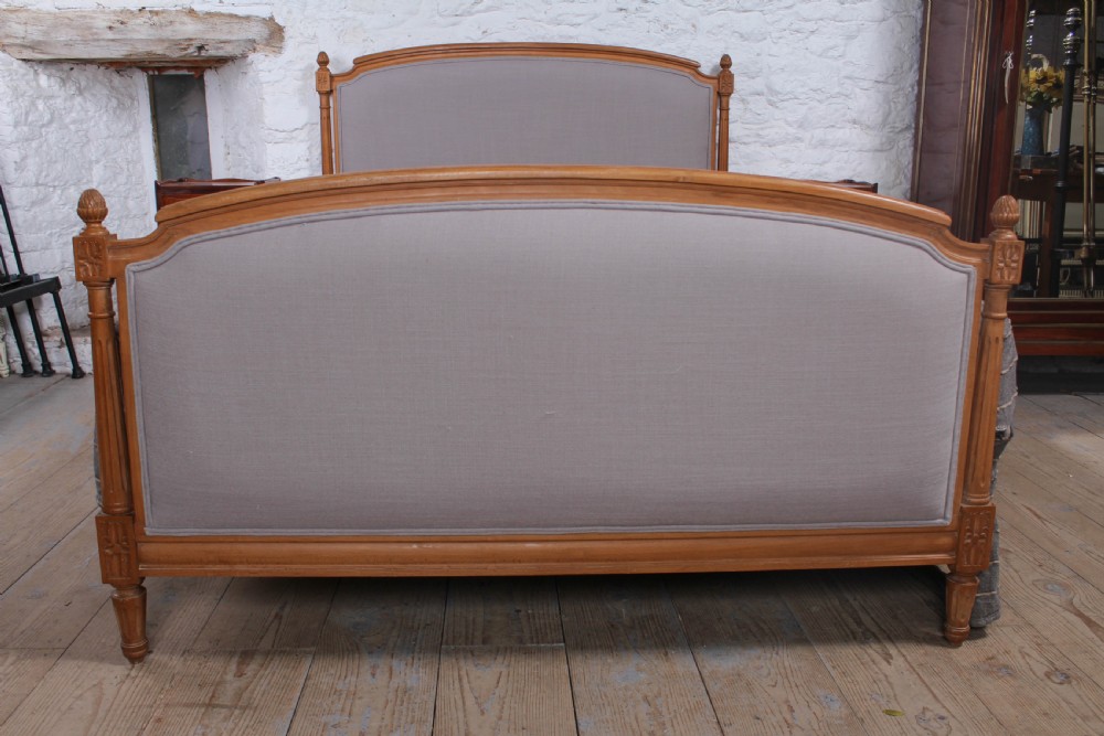 Newly upholstered French Empire style kingsize bed View II
