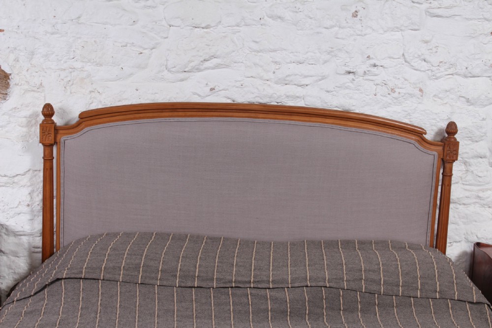 Newly upholstered French Empire style kingsize bed View IV