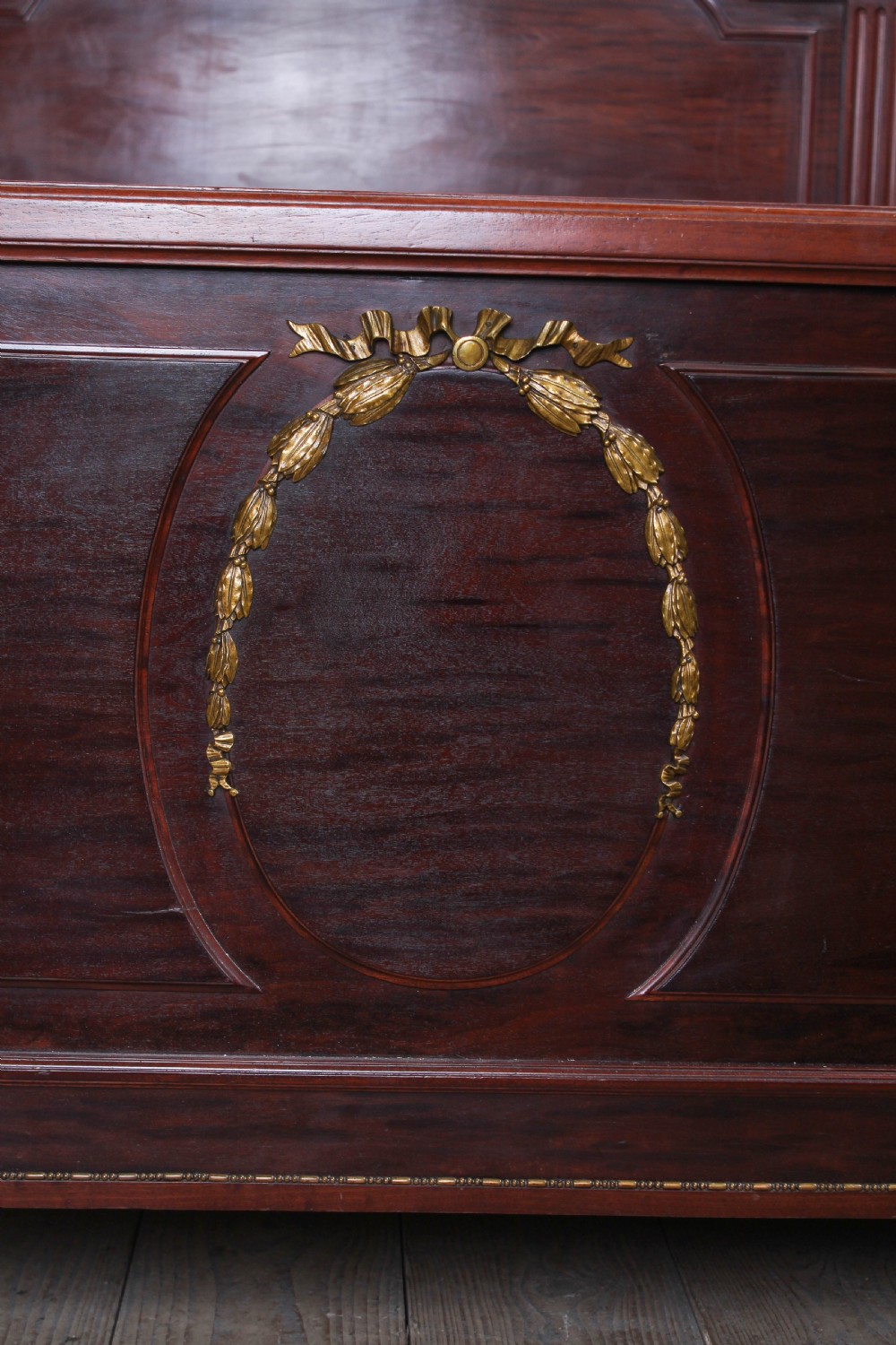 Handsome French mahogany king size bed View IV