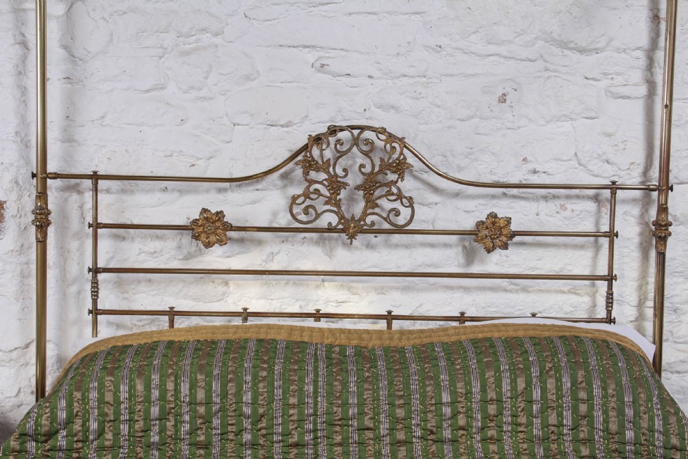 Winfield all brass four poster king size bed  View VI