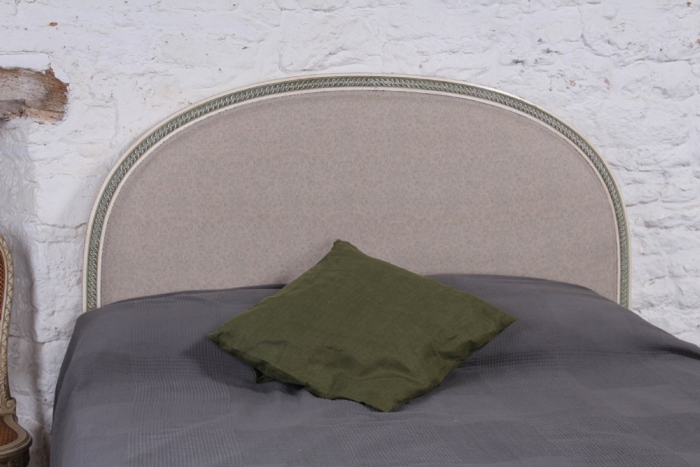 Newly upholstered French low end king size bed View II