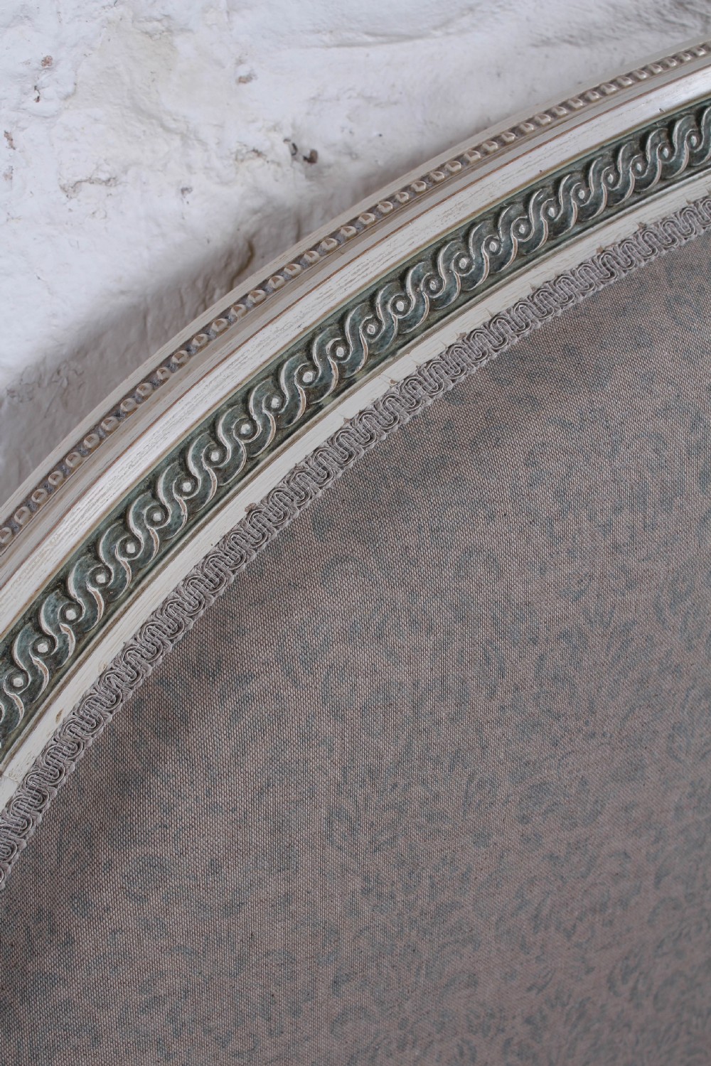 Newly upholstered French low end king size bed View III