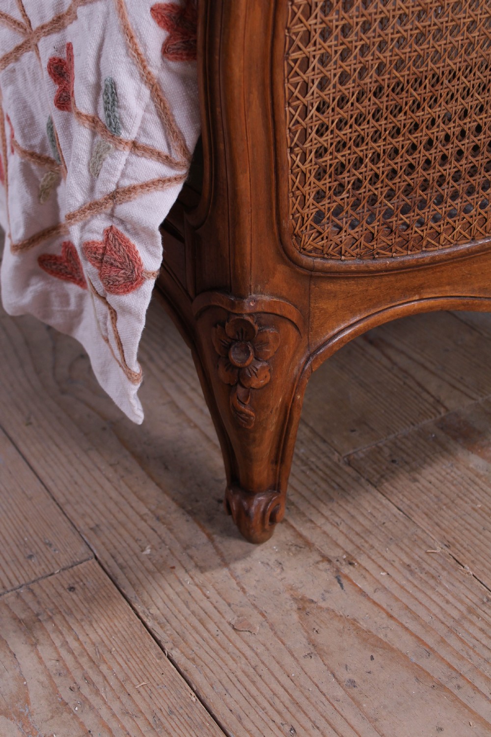 Louis XVI style caned king size bed View V