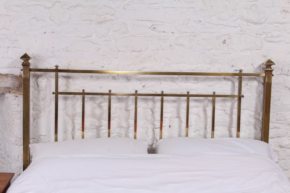Lovely quality Edwardian all brass kings size bed  View VI