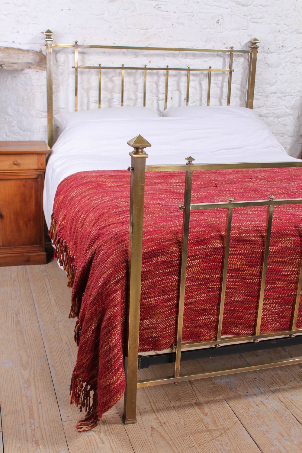 Lovely quality Edwardian all brass kings size bed  View VII