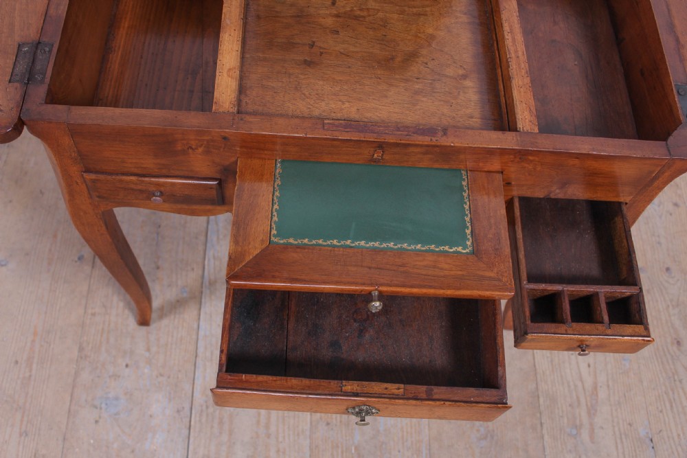 French walnut veneer fold out dressing table  View VI