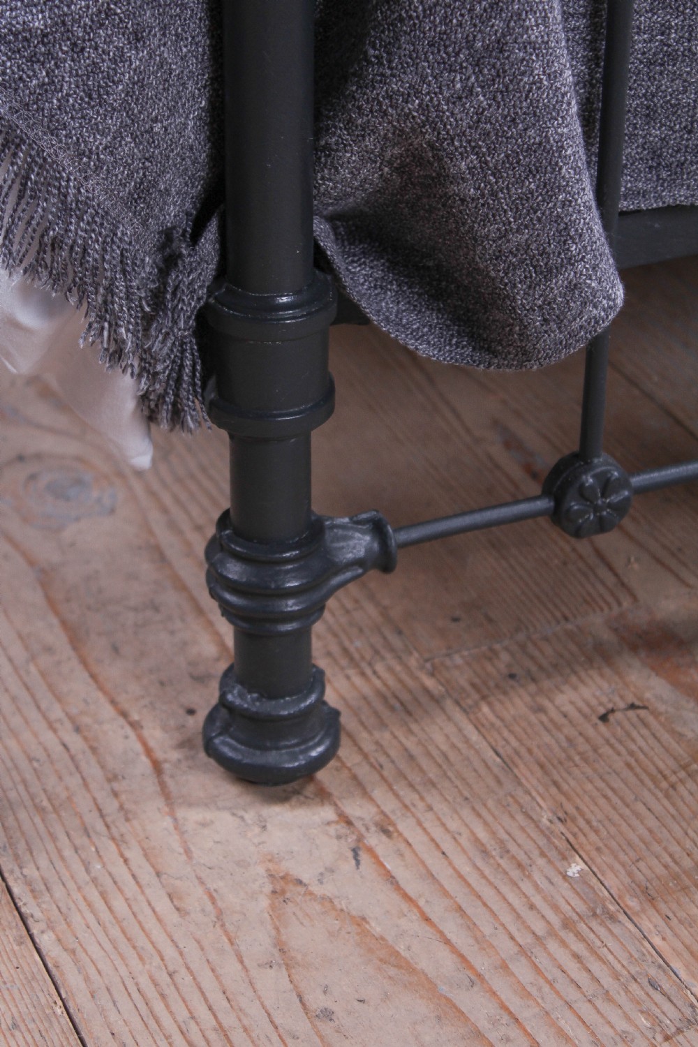 Lovely simple French iron king size bed View VI