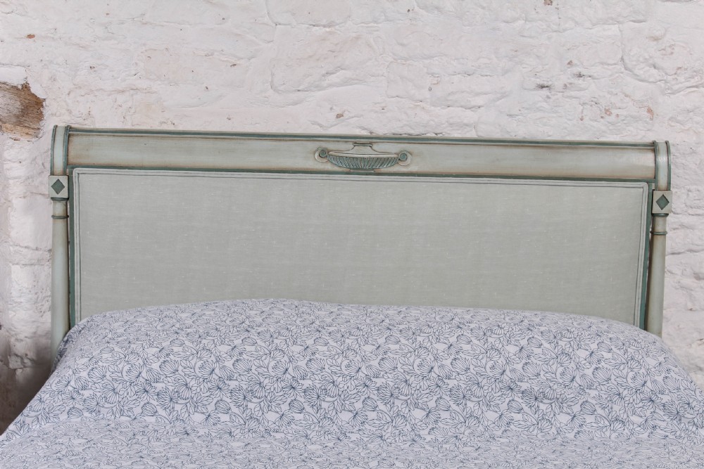 Newly upholstered king size French Director style bed View VI