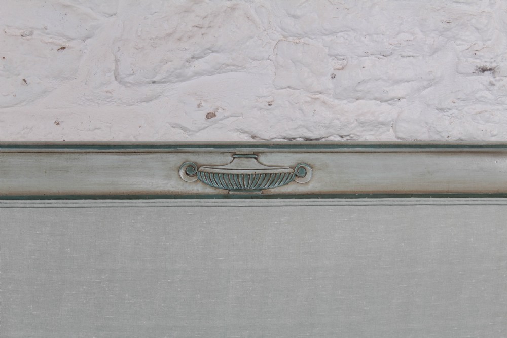 Newly upholstered king size French Director style bed View VII