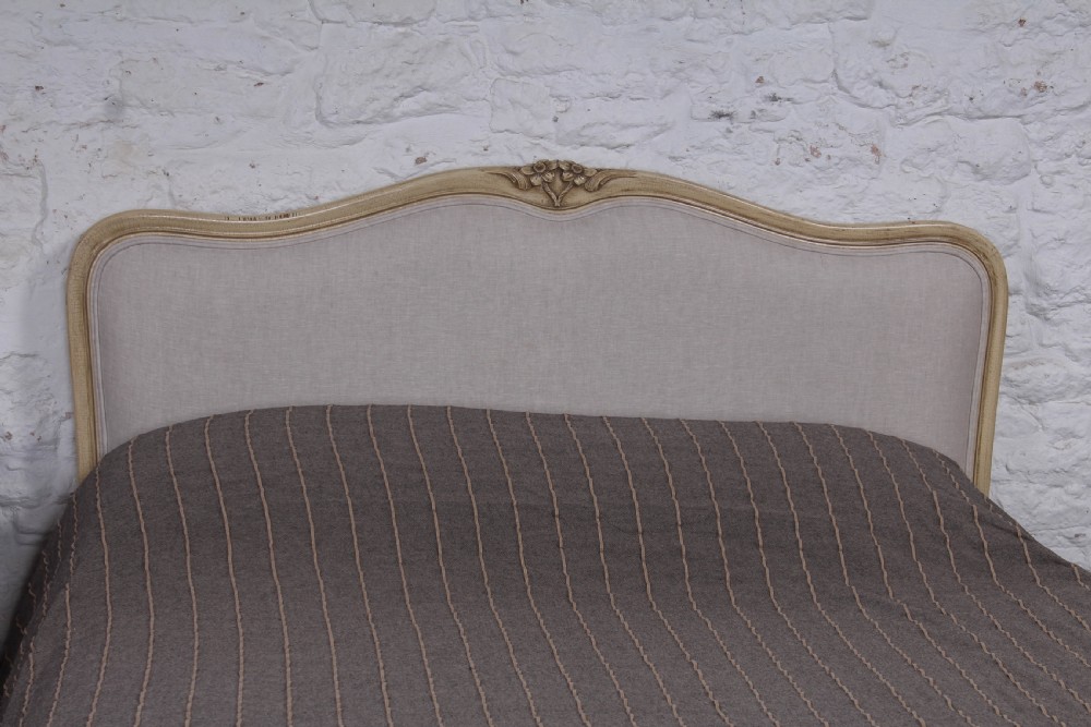 Simple Newly upholstered  Louis XV style king size bed View III