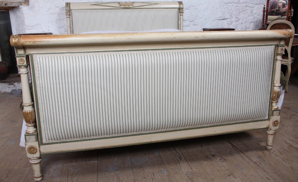 Beautiful newly upholstered Director style  king size bed View V