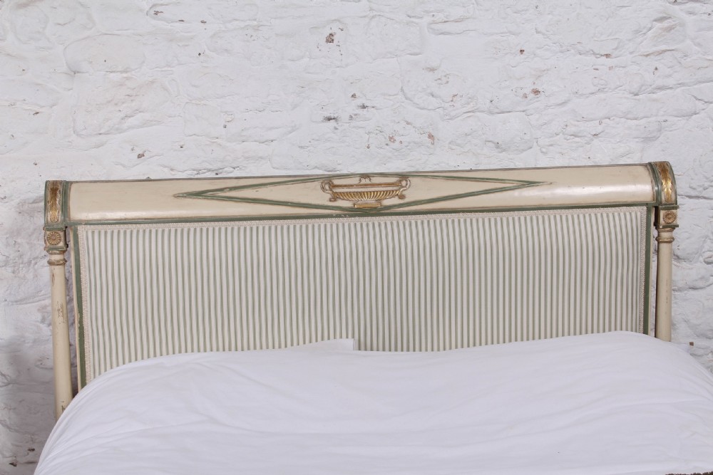 Beautiful newly upholstered Director style  king size bed View VI