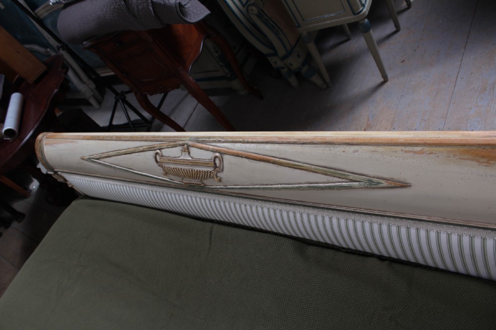 Beautiful newly upholstered Director style  king size bed View VIII