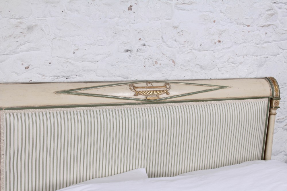 Beautiful newly upholstered Director style  king size bed View IX