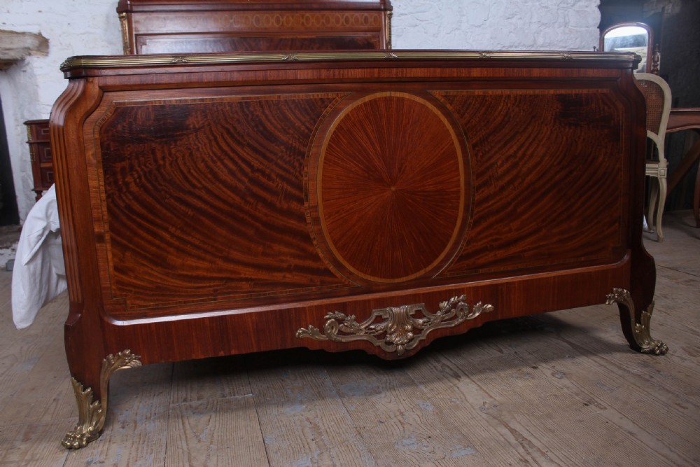Handsome Empire style mahogany kind size bed View III