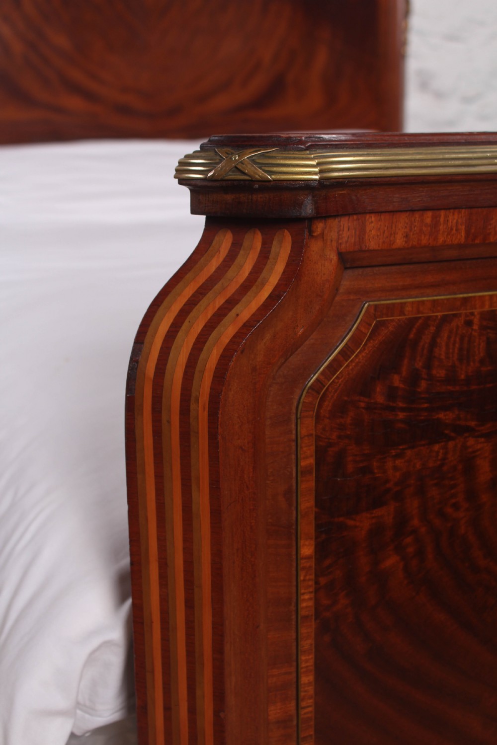 Handsome Empire style mahogany kind size bed View IV