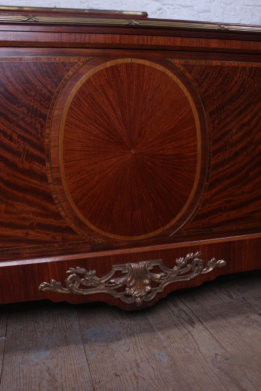 Handsome Empire style mahogany kind size bed View VI