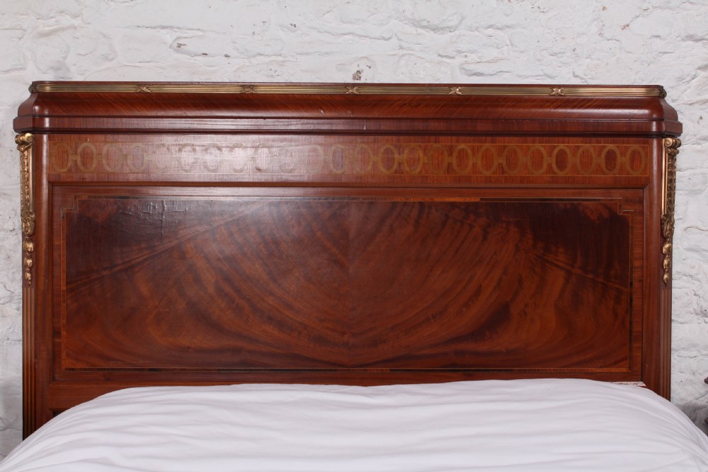 Handsome Empire style mahogany kind size bed View VIII