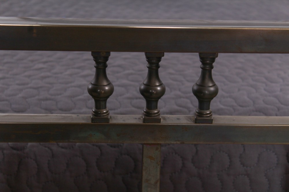 Fashionable simple French aged brass king size bed  View VI