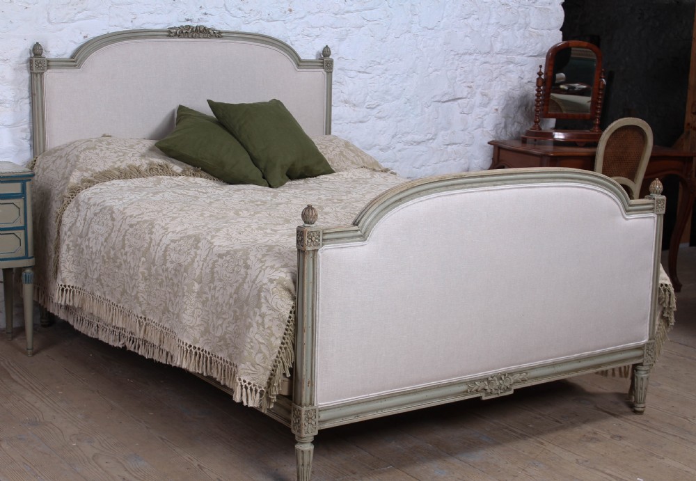Lovely newly upholstered French king size bed