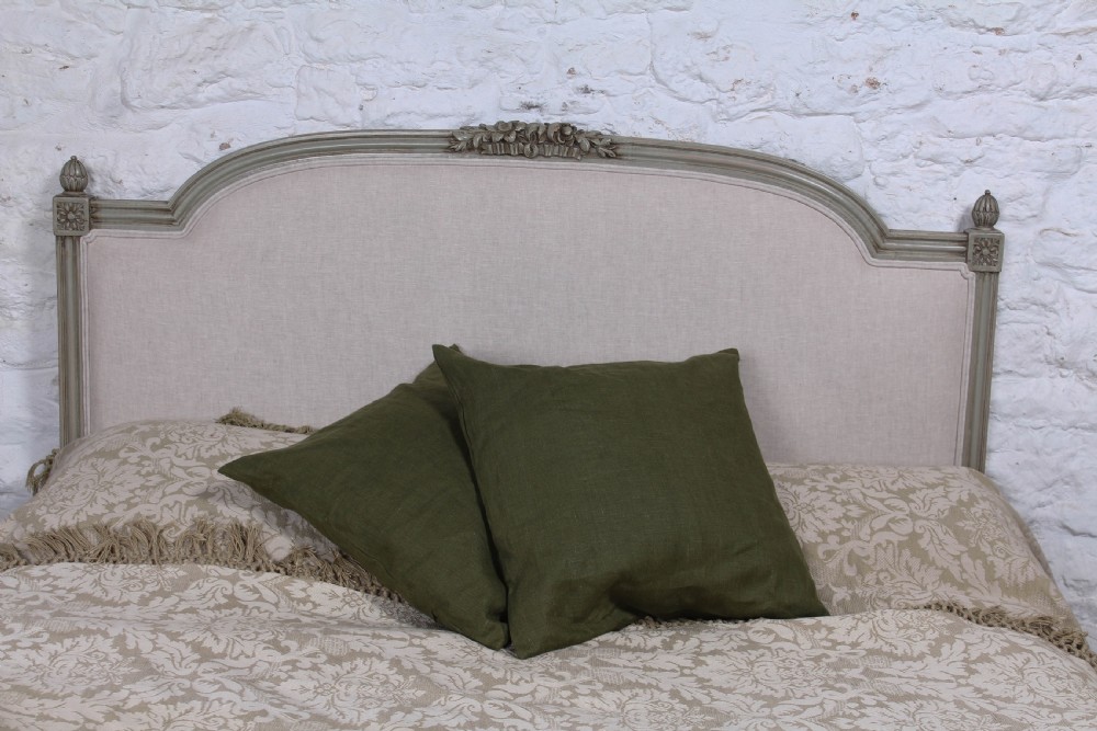 Lovely newly upholstered French king size bed View VI