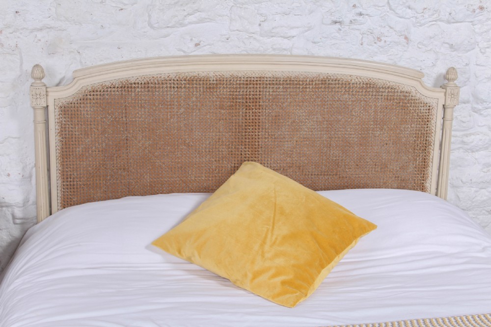 Pretty Louis XVI style king size caned  bed View III