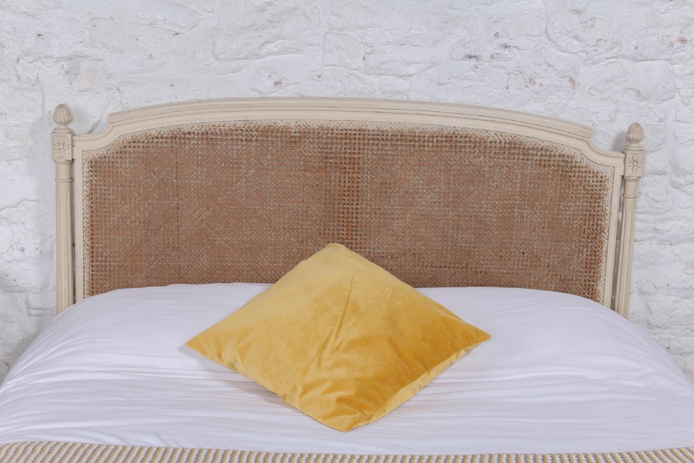 Pretty Louis XVI style king size caned  bed View VII