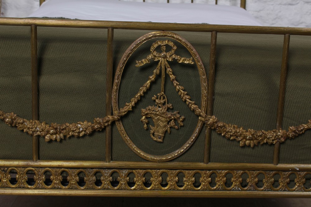 Very pretty individual French double brass bed View X