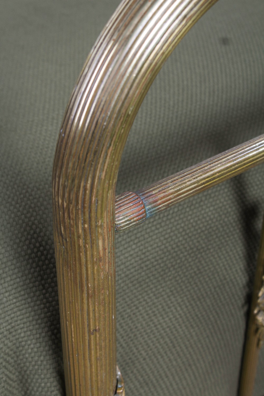 Very pretty individual French double brass bed View XII