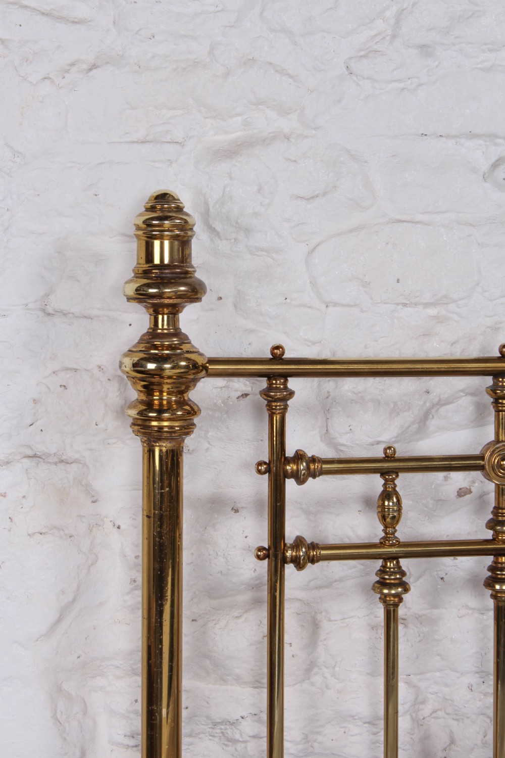 Handsome super king size all brass Victorian english bed View X