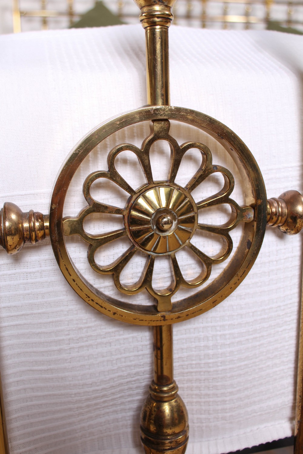 Handsome super king size all brass Victorian english bed View XII