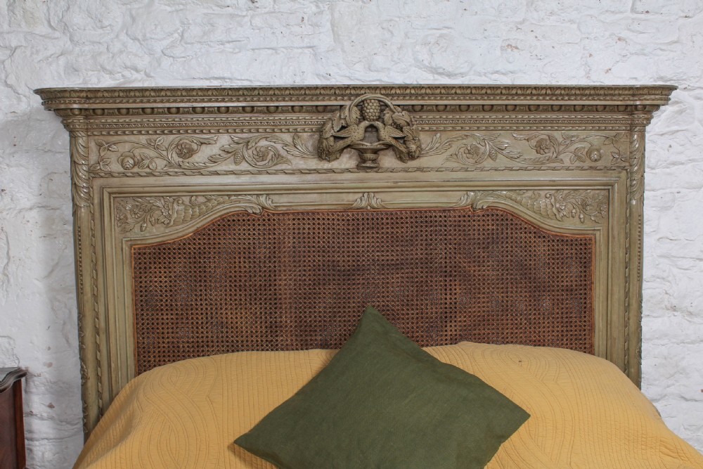 Magnificent French caned king size marriage bed  View V