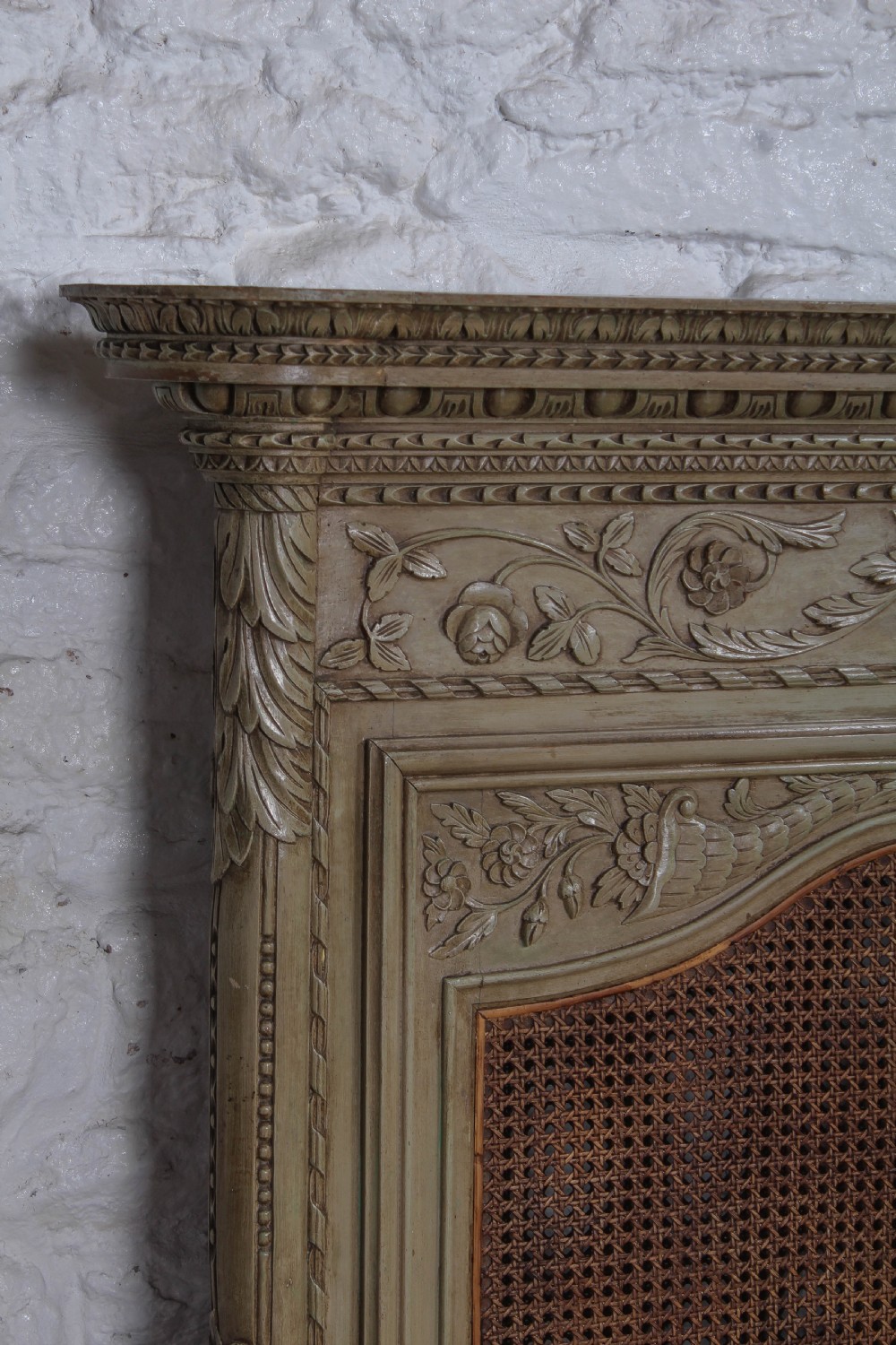 Magnificent French caned king size marriage bed  View VII