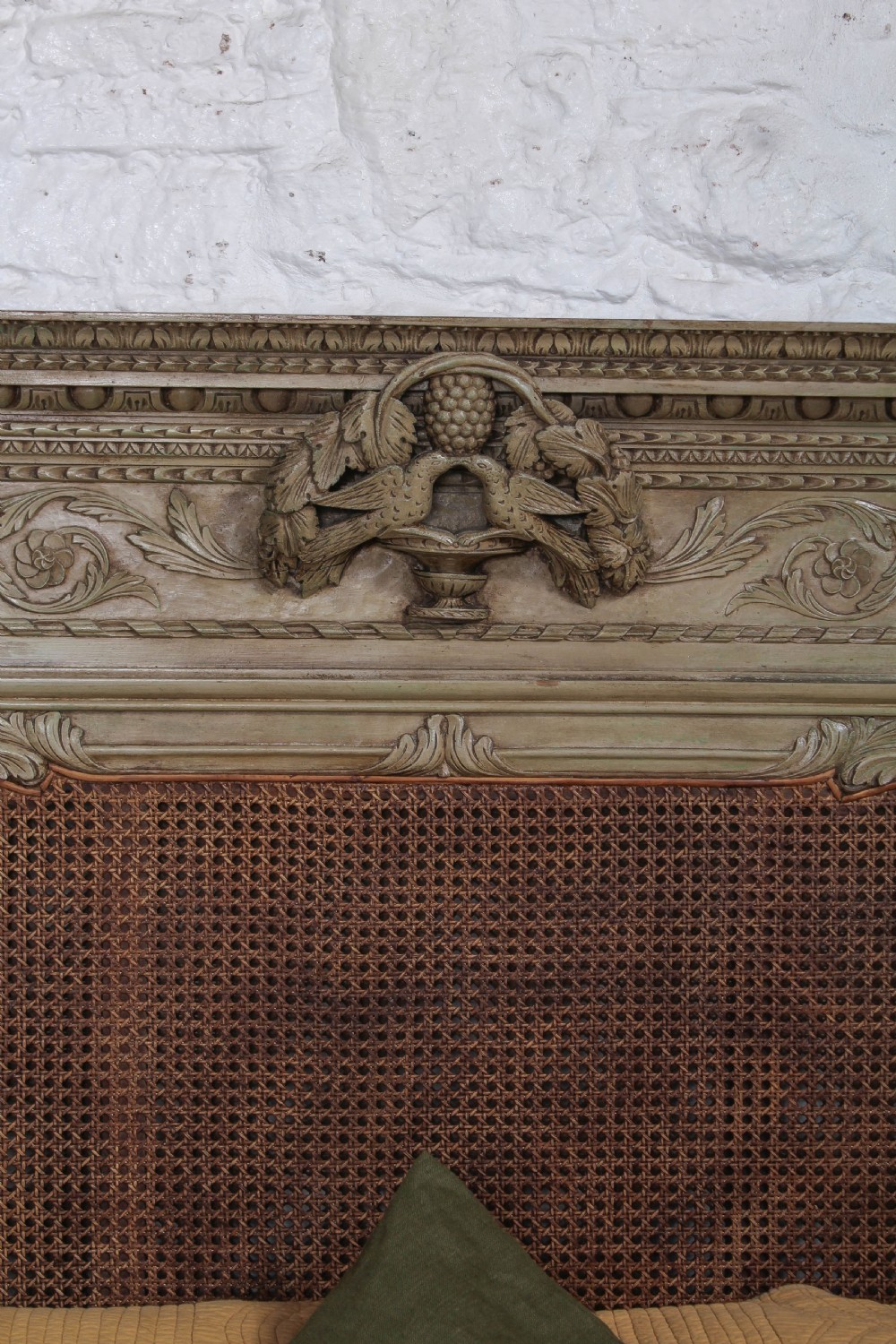 Magnificent French caned king size marriage bed  View VIII