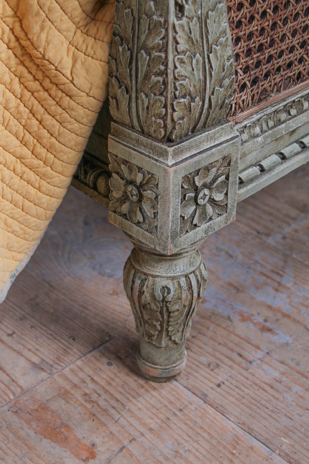 Magnificent French caned king size marriage bed  View IX
