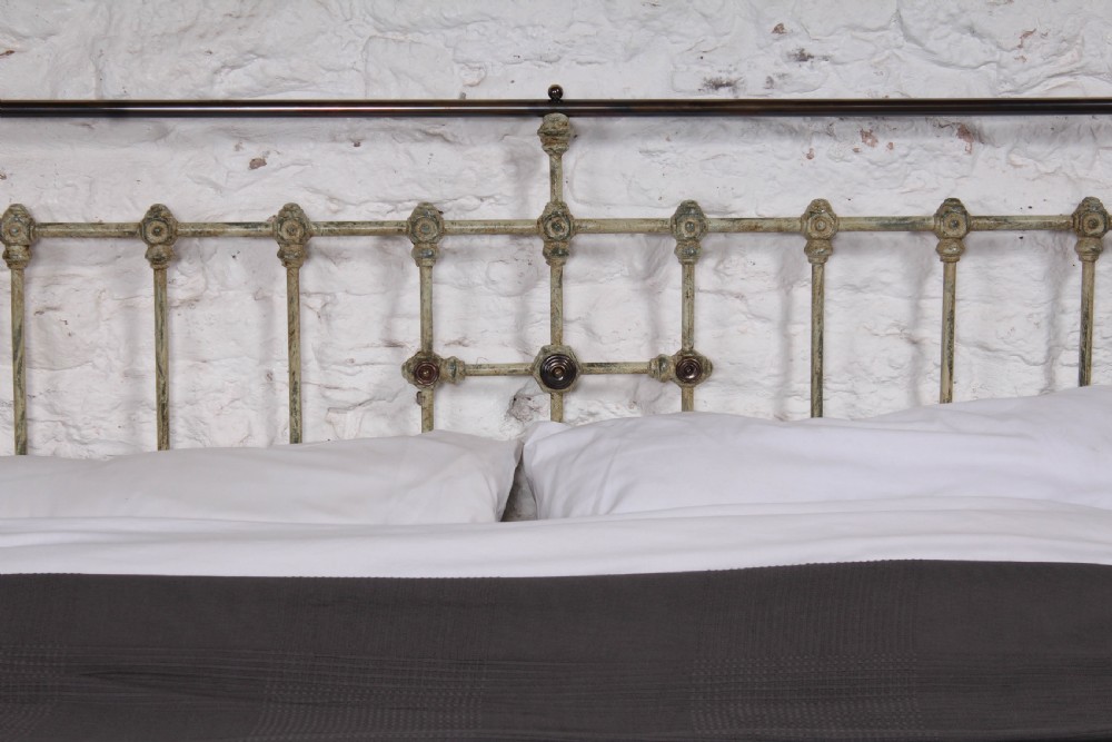 Lovely individual Victorian brass and iron king size bed View VIII