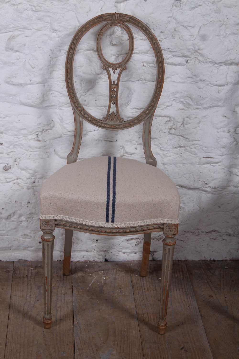 Very pretty pair of newly upholstered French chairs View II
