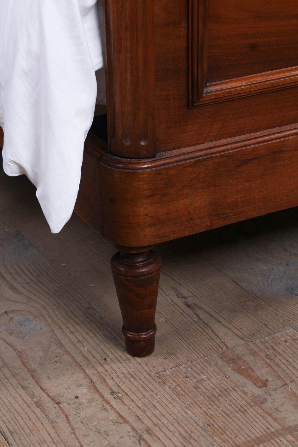 Attractive French solid cherry double bed View VI