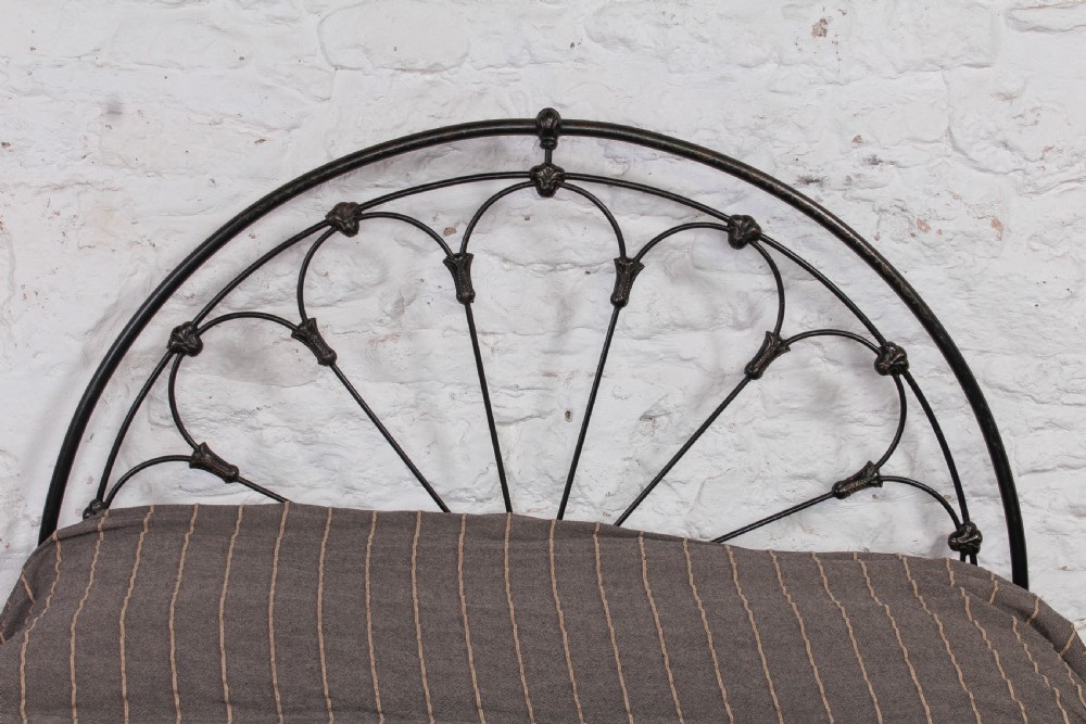 Very original early Victorian Winfield iron double bed View II