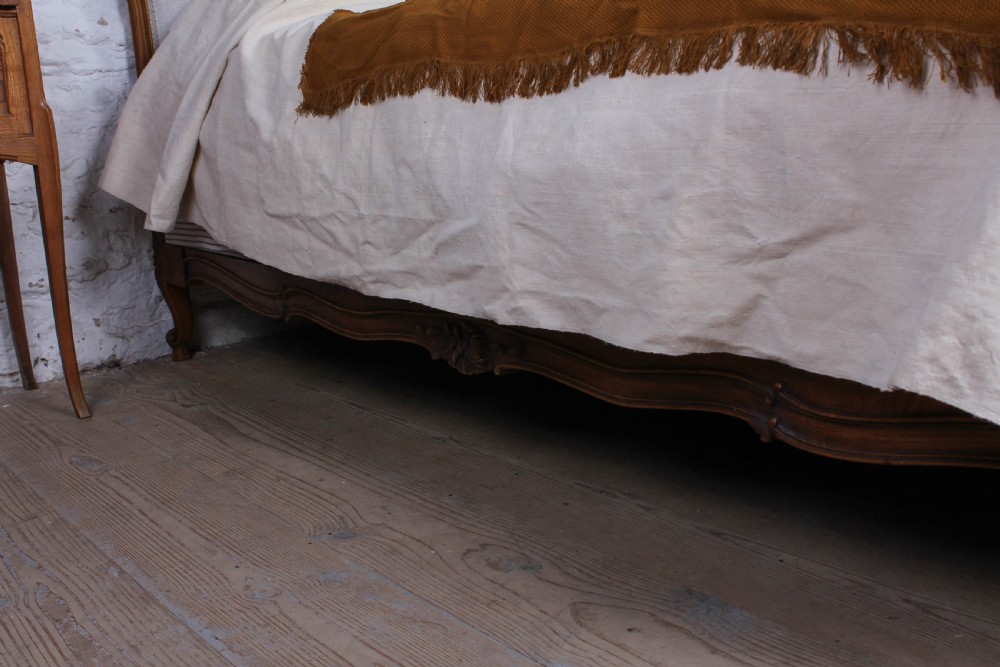 Newly upholstered king size Louis XV style bed View VIII