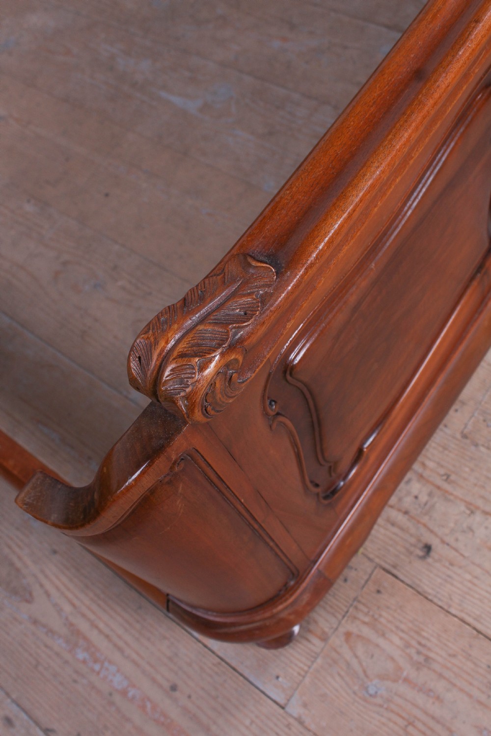 2 meter wide super king size solid walnut bed with matching bedsides View VIII