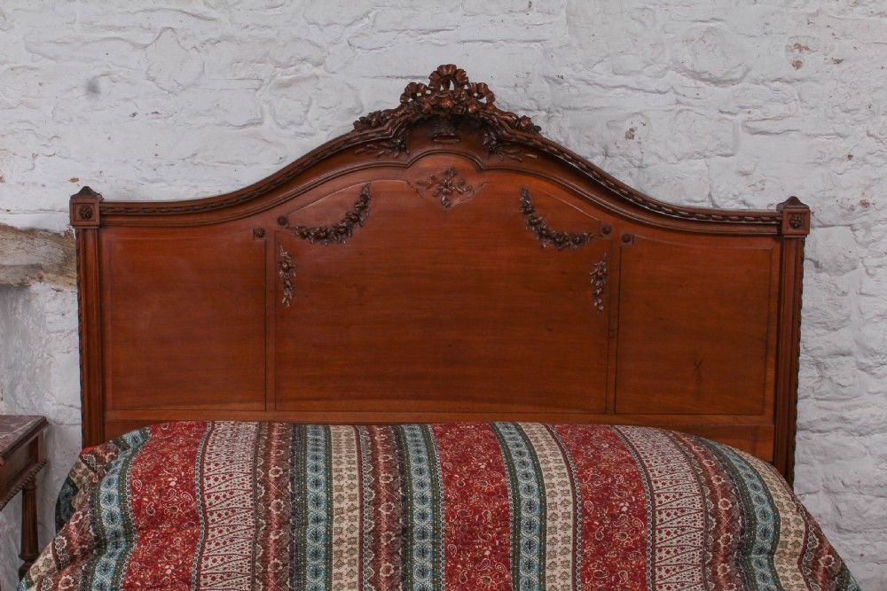 Beautiful Louis XVI style king size bed with exquisite carving View III