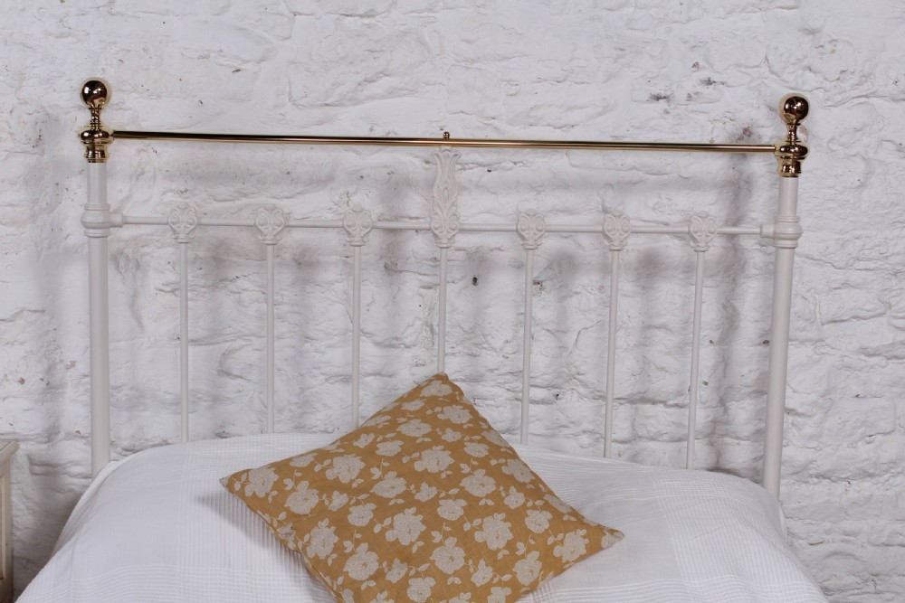 Classic Victorian queen size brass and iron bed View VI