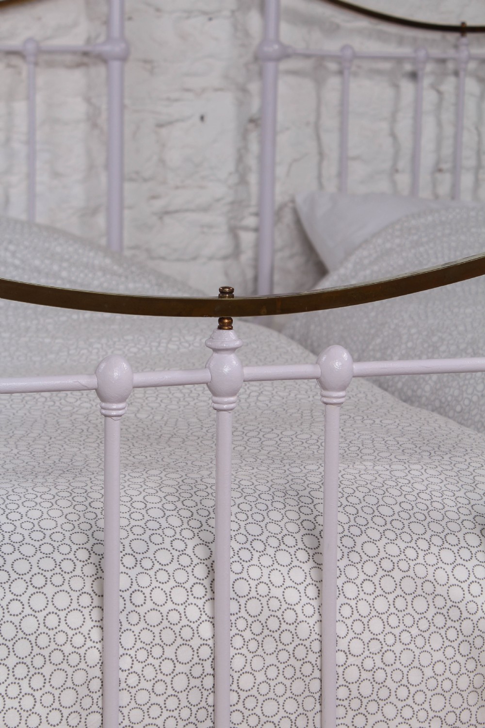 Very nice pair of Edwardian dip rail single beds View VII