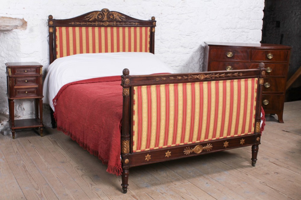 Handsome and individual Empire style French double bed