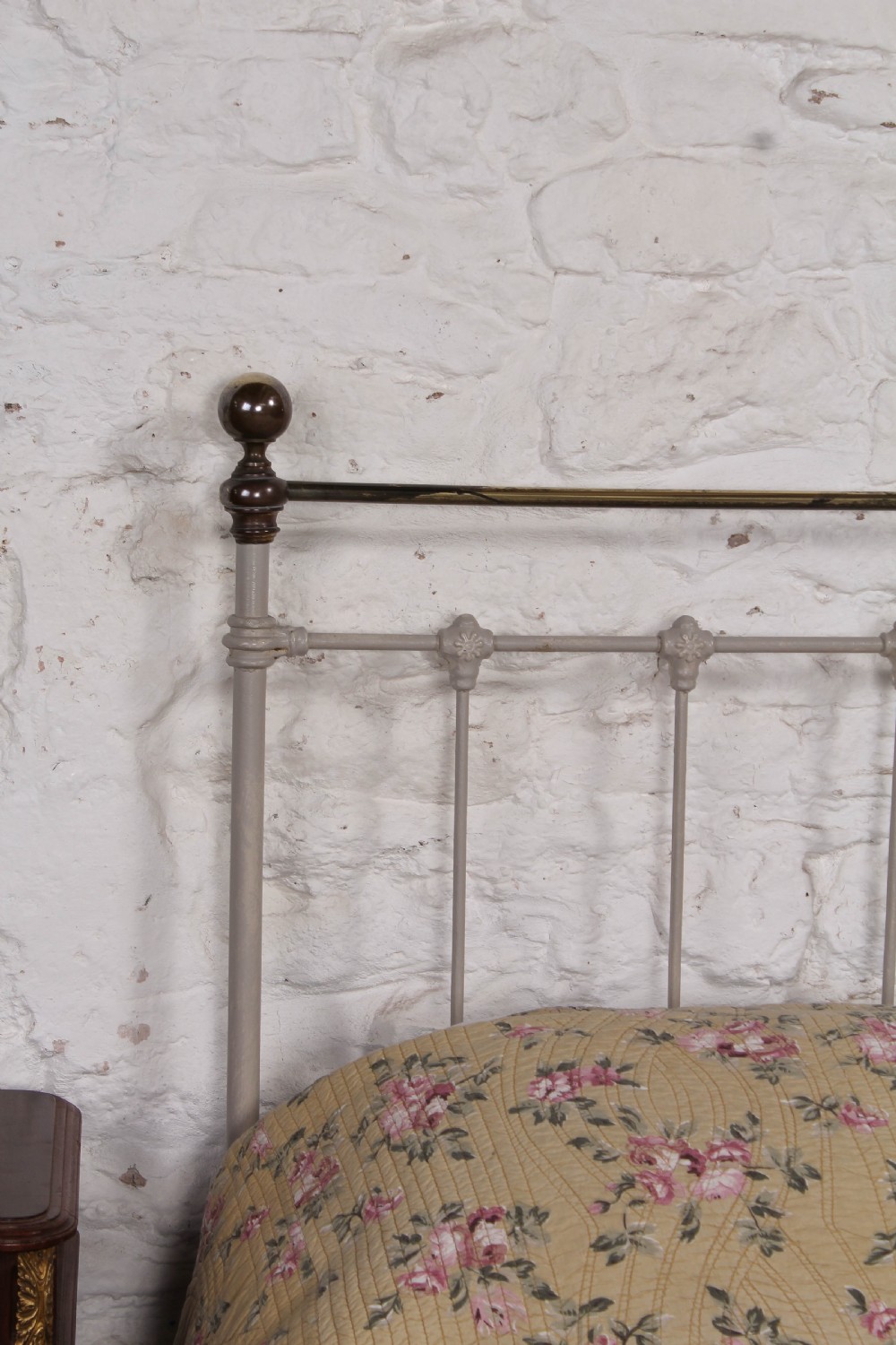 Classic French king size brass and iron bed View X