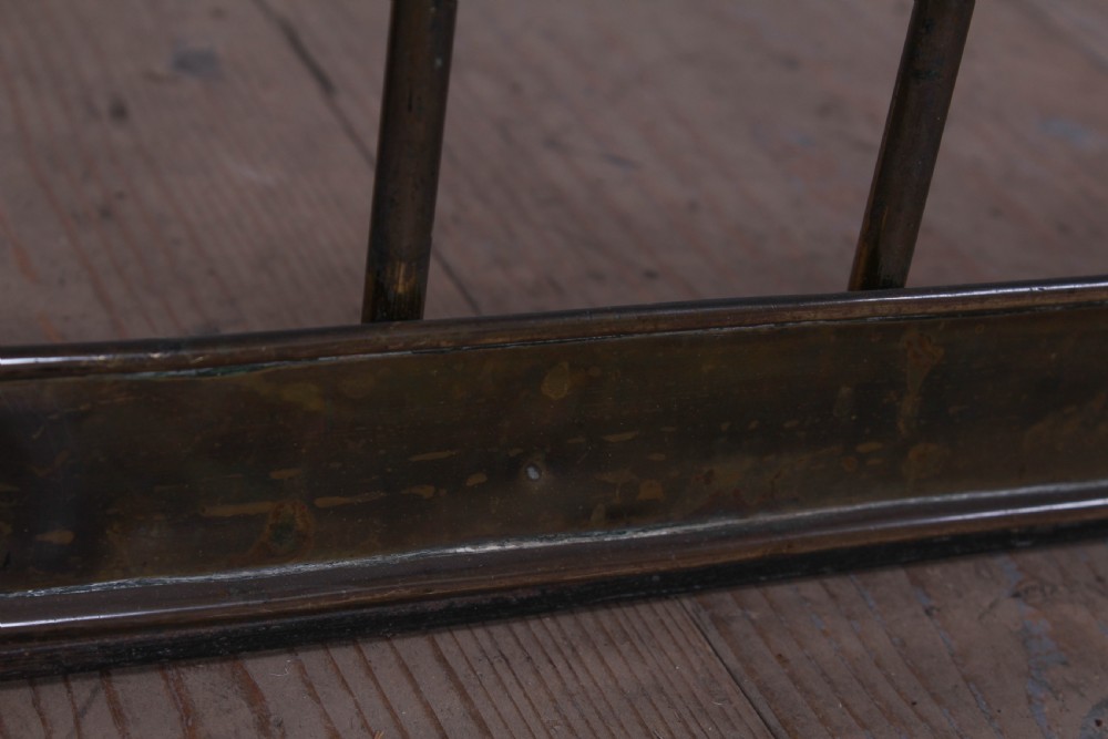 Lovely Solid brass Georgian fireguard View V