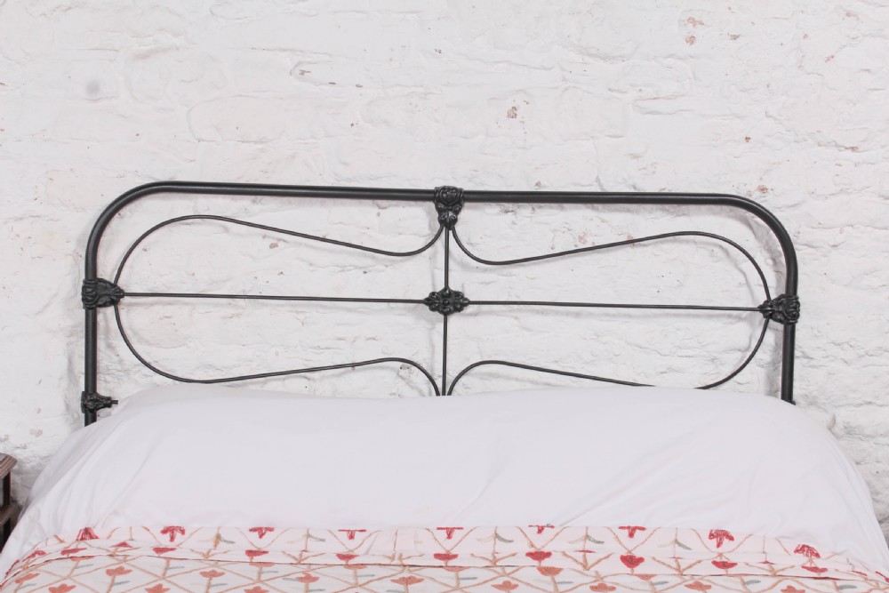 Pleasingly simple Irish all iron king size bed View III