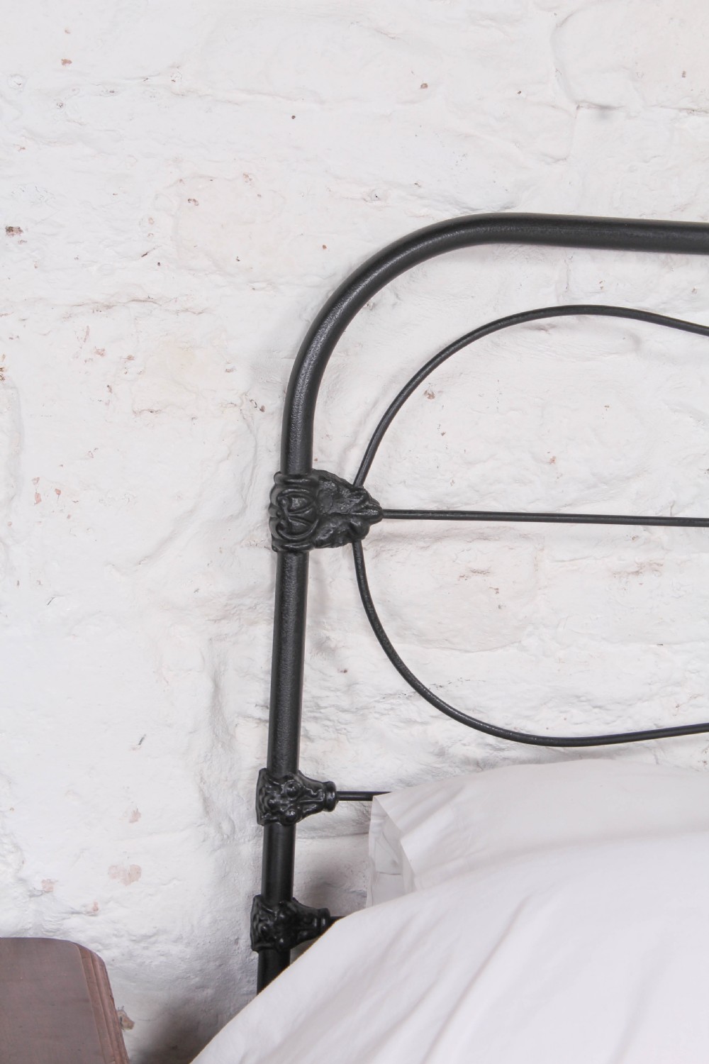 Pleasingly simple Irish all iron king size bed View V