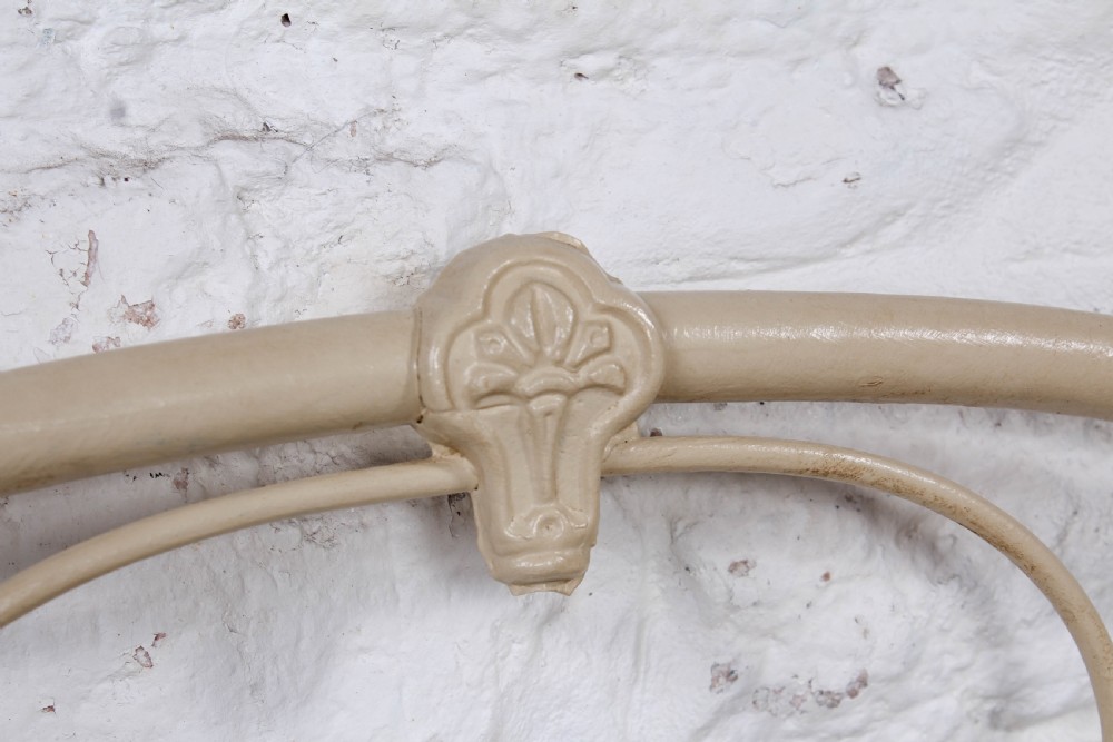 Pretty pair of Victorian brass and iron single no end beds (can be joined) View V